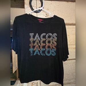 Rock & Roll Denim Cowgirl Tacos soft shirt size medium